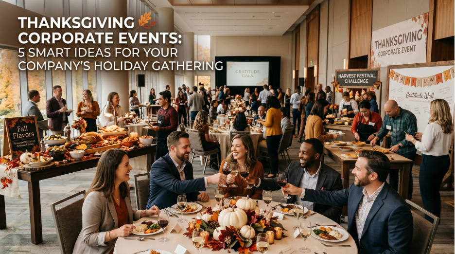 Thanksgiving Corporate Events: 5 Smart Ideas for Your Company’s Holiday Gathering