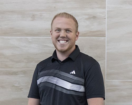 young man in black shirt